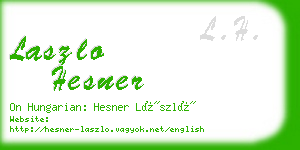 laszlo hesner business card